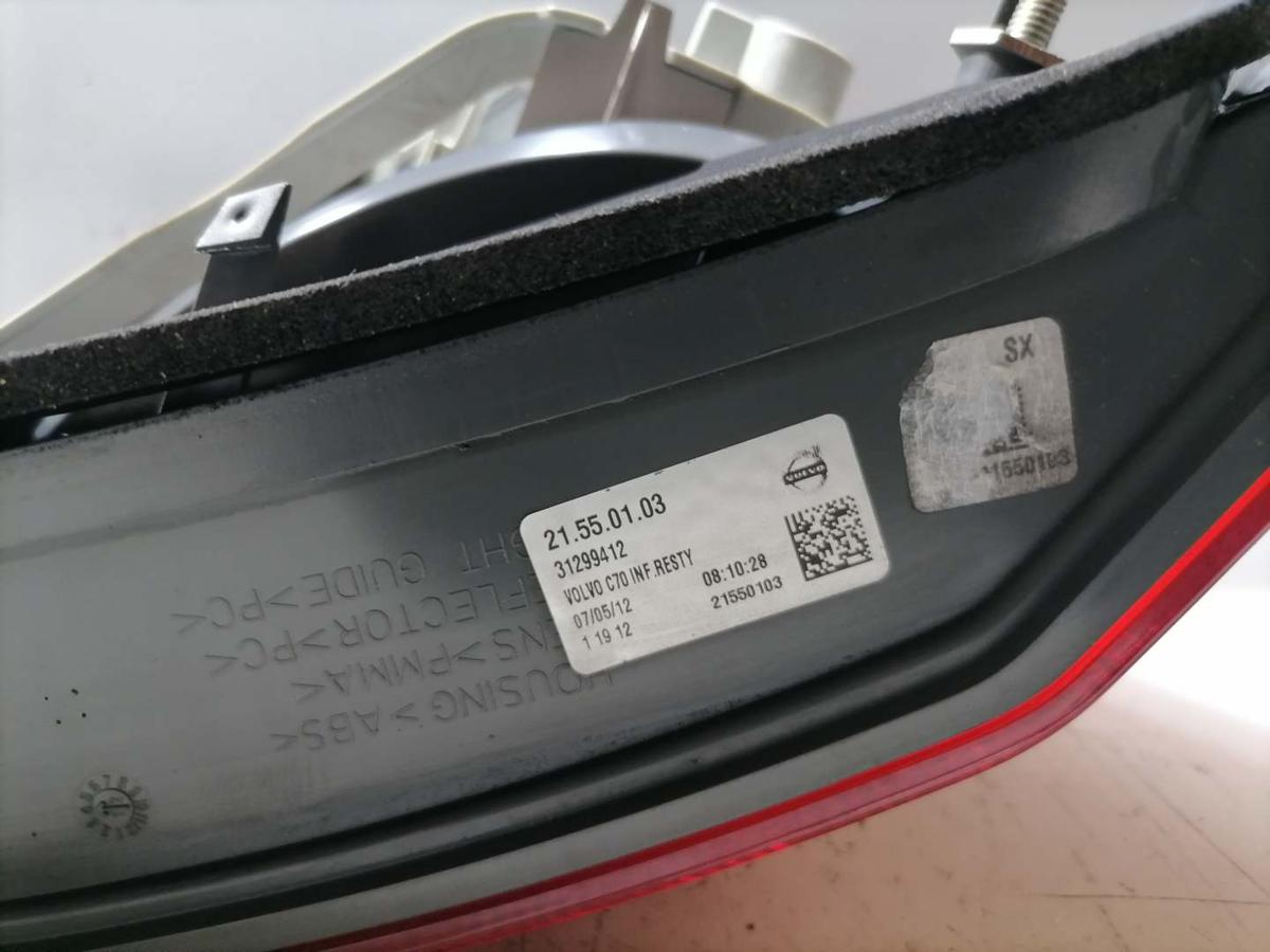 Volvo C70 2 original R&uuml;cklicht R&uuml;ckleuchte Schlussleuchte links LED Bj.2012